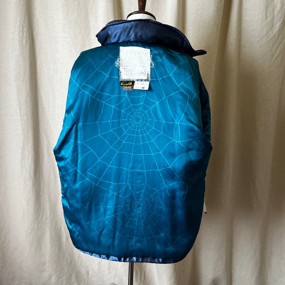 Vintage 1990s Spyder Ski Jacket Blue Teal Colorblock Men's XL Thinsulate - Picture 6 of 12